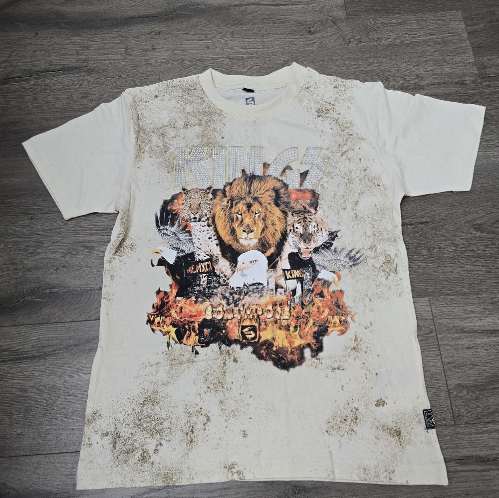 Southpole Kings Bling Kids Size 8 Shirt Sleeve Tee EUC